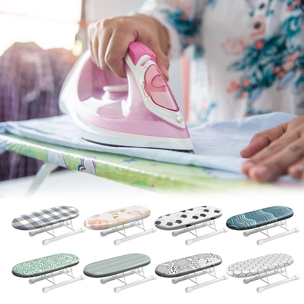 Foldable Mini Ironing Board Flower Pattern Desktop Ironing Stand  Ironing Board Accessories