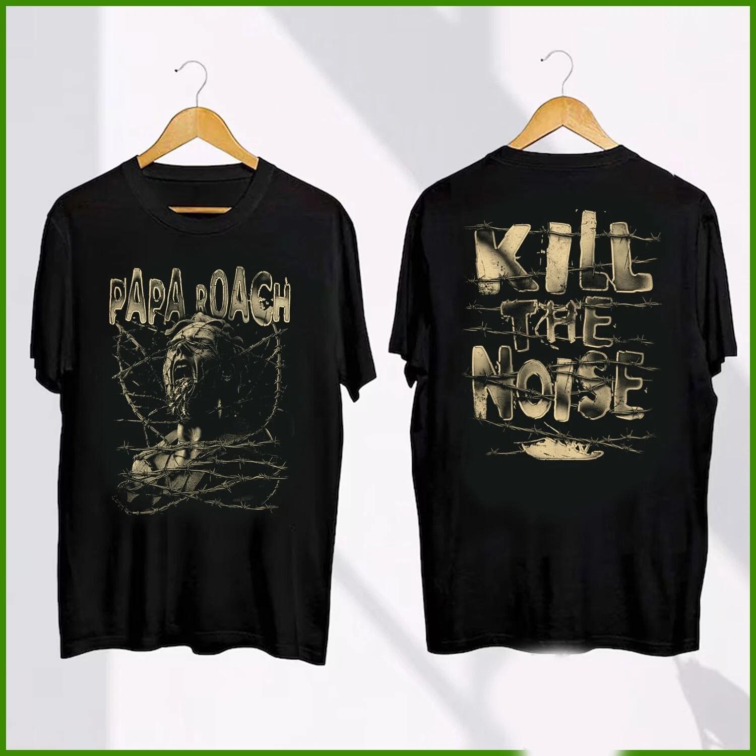 Papa Roach Kill The Noise Blinded Vintage Black Tshirt Two Sides 2XL