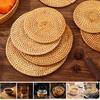 Rattan Heat-Insulating Mat Table Mat Anti-Scalding Pot And Plate Mat High-Temperature Resistant Teacup Mat