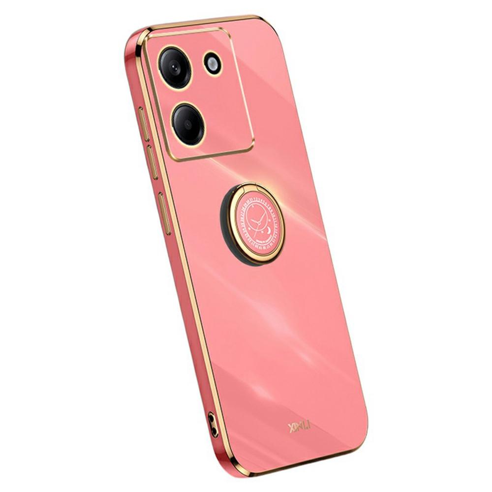 XINLI For Xiaomi Poco M7 Pro 5G Case Ring Kickstand Electroplating TPU Phone Cover