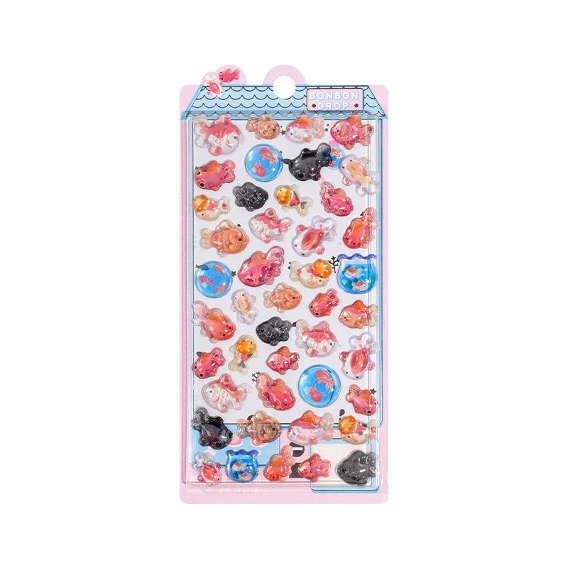 Hot Selling 3D Relief Crystal Japanese Food Stickers Sushi Ramen Decals for Toddler Reward Scrapbooking Phone Case Gift