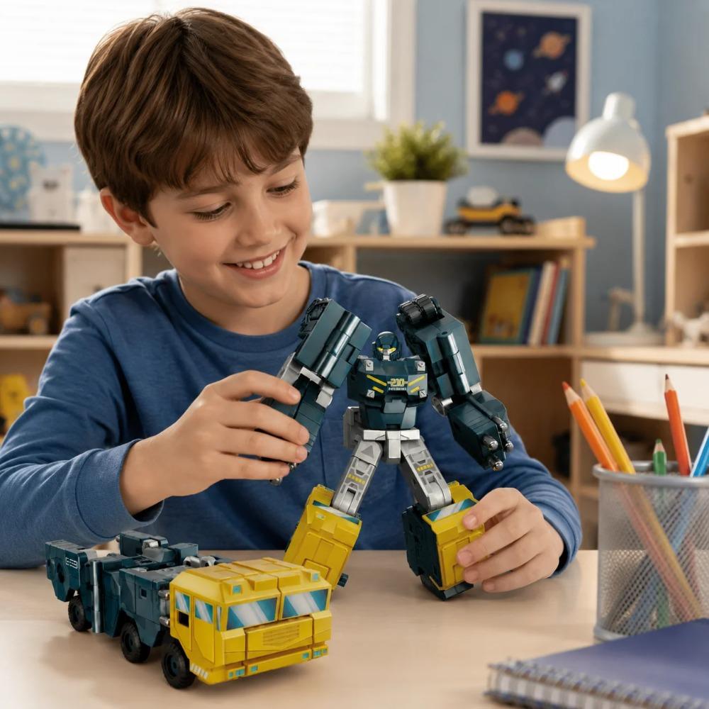 Missile Vehicle Transforming Robot Toy W100-3 72PCS ABS Alloy Dual Form Military Mecha Model with Box English Version