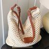 Woven Hollow Bag Women's 2025 New Summer Seaside Vacation Travel Tote Bag Beach Bag Armpit Bag