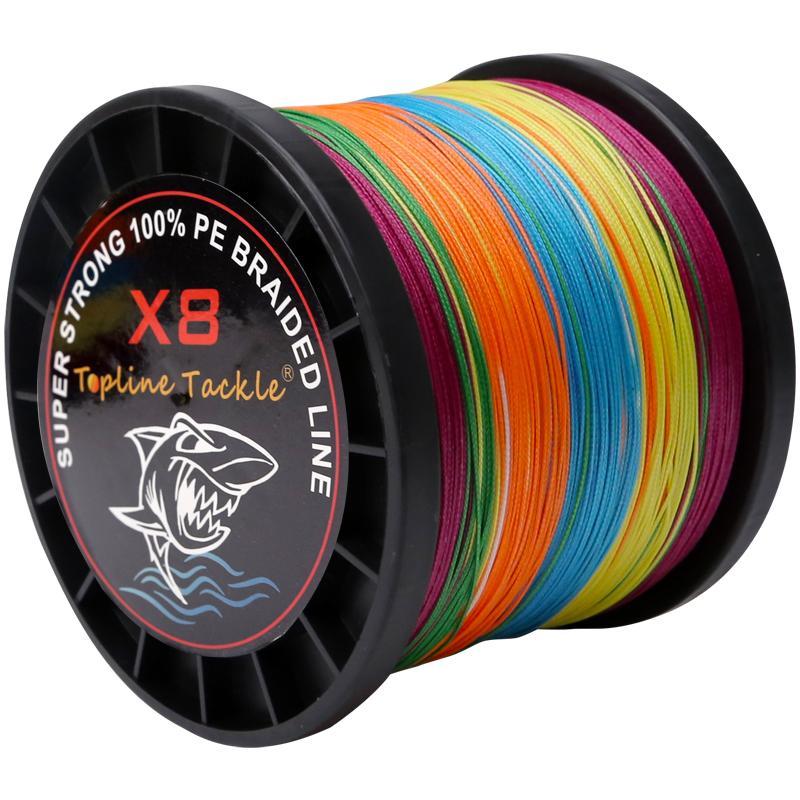Super Resistente Treccia PE X8 Filo da Pesca 1000M 8 Fili Intrecciati Filo da Pesca in Mare 8 Trecce Filo Intrecciato Resistente