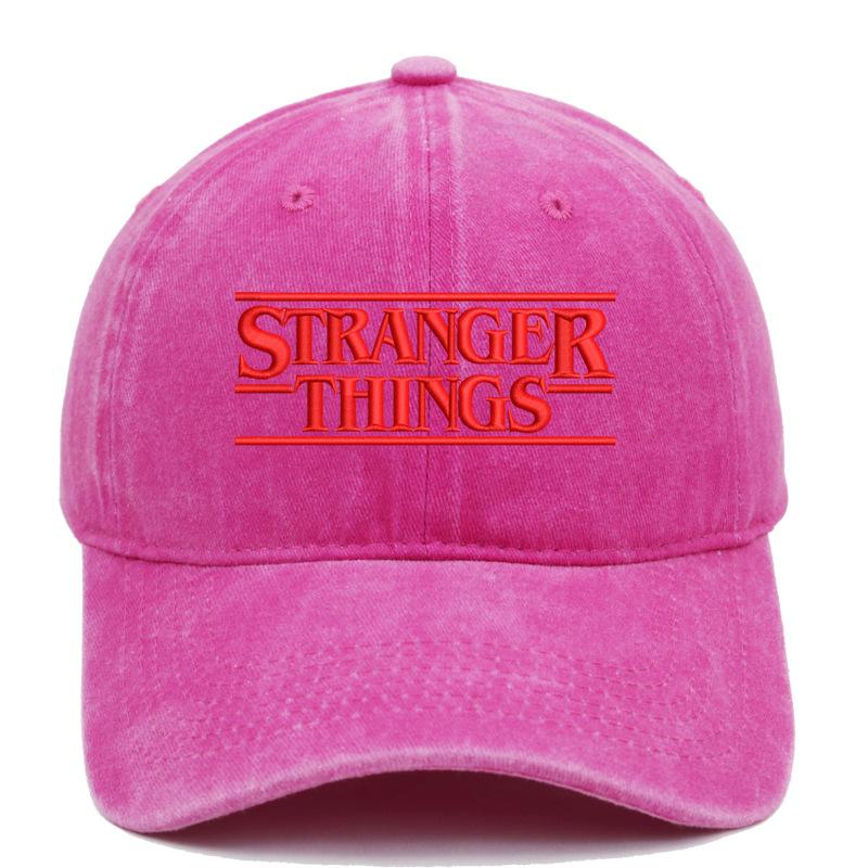 Stranger Things Hat Season 5 Hot Sale Embroidery Washed Baseball Cap Men and Women