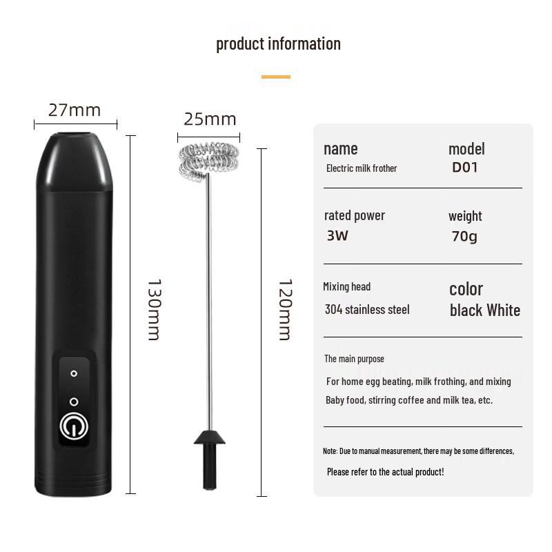 MDNG Electric Milk Frother & Whisk