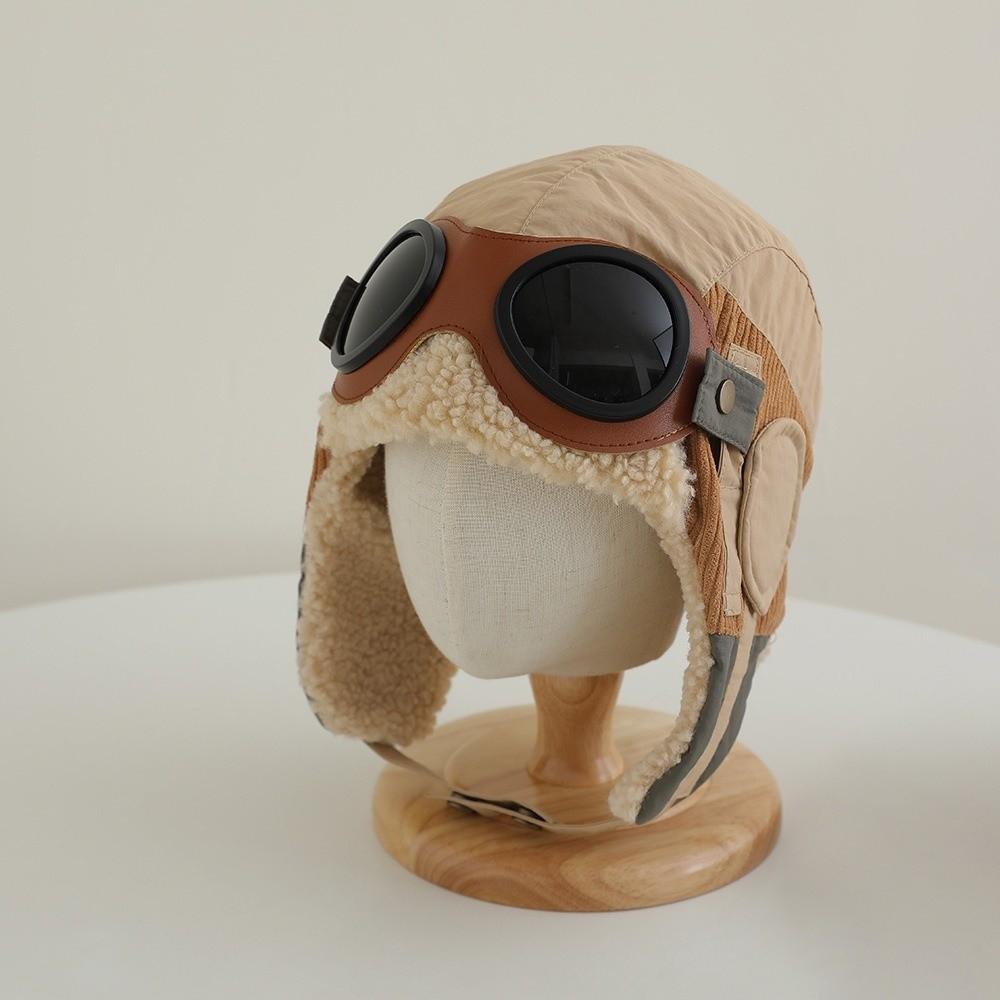 Casquette de protection auditive mignonne style dessin animé Chapeau chaud anti-froid Mode Enfants Chapeau de pilote Hiver