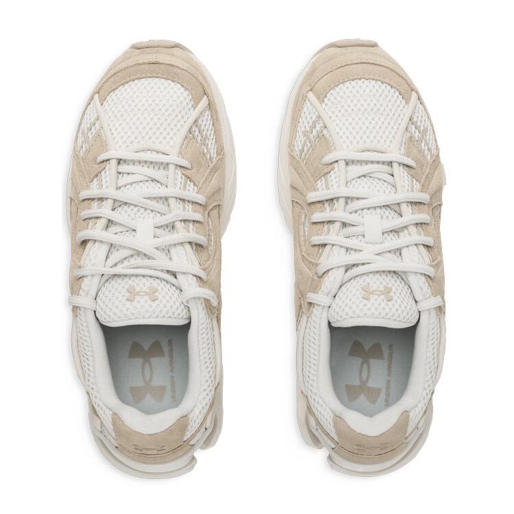 Under Armour Sola Versatile Comfortable Breathable Supportive Low-Top Lifestyle Casual Shoes Women Sneaker White Brown 6009155-110