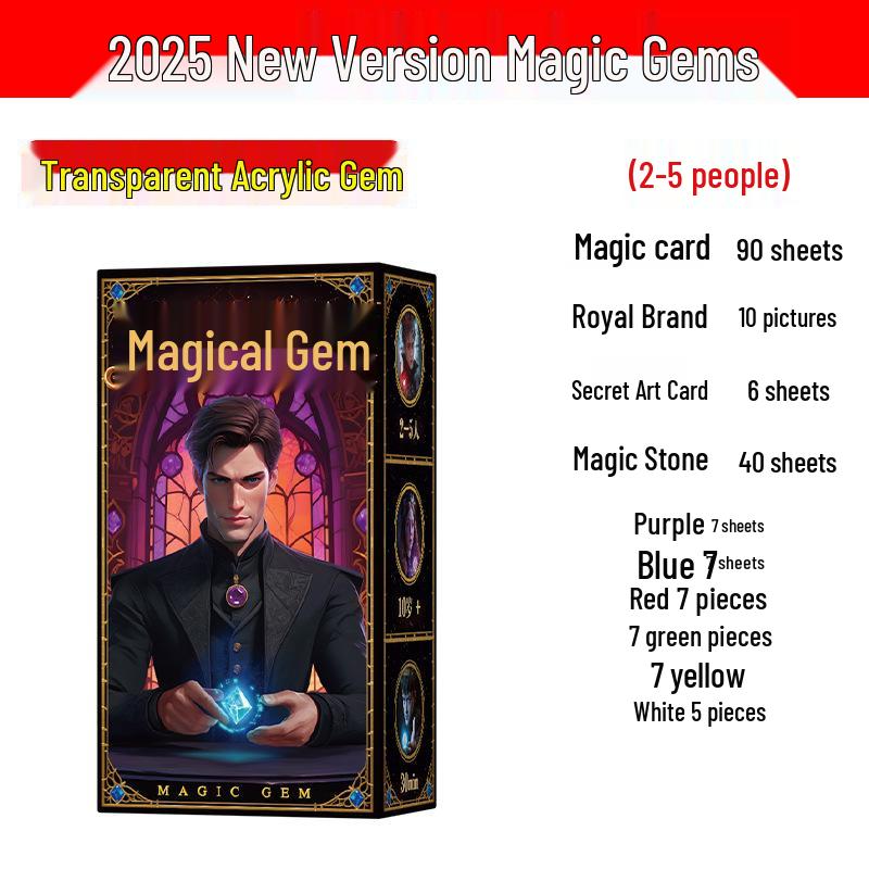 Magical Gem: Dazzling Merchant Board Game Set for 2-5 Players – Fun for Adults & Kids