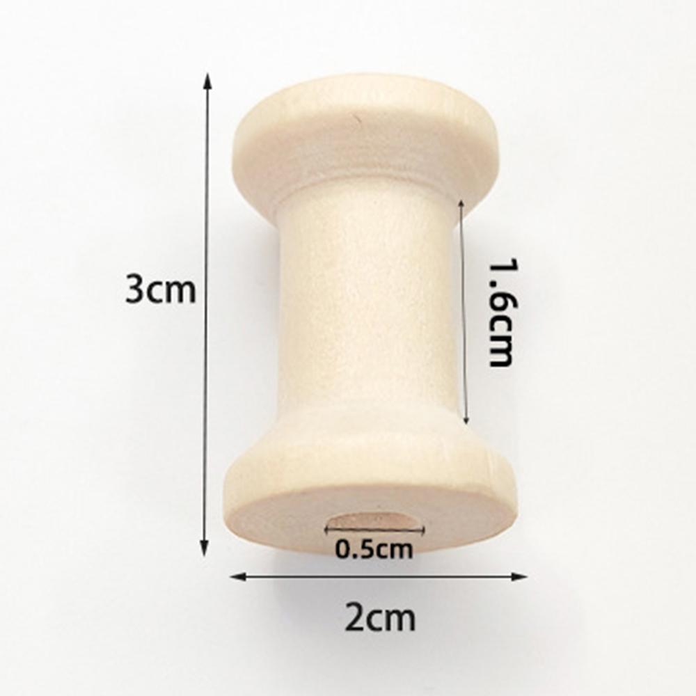 100/50/20/10/5 Pcs Wooden Bobbins Empty Thread Spools For Twine Wire Ribbons Reel Spool Sewing Accessories Tools DIY Wood Crafts