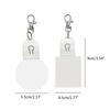 Sublimation Blank LED Acrylic Keychains Hot Transfer Printing Keychain Personalized Pendant Hanging Decoration Durable