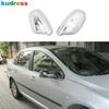 Rearview Mirror Cover Trim For Peugeot 307 ABS Chrome Car Door Side Wing Mirror Cap Frame Covers Overlay Exterior Accessories
