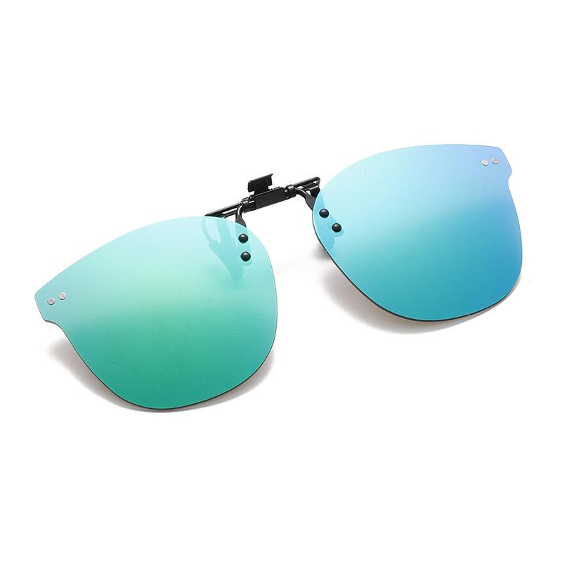 Trendy Rimless Rice Nail Style Polarized Clip-On Sunglasses with UV Protection