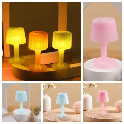 INS Atmosphere Light Macaron Night Light Girl Heart Candy Color Romantic Table Light LED Small Desk Lamp Desktop Decoration