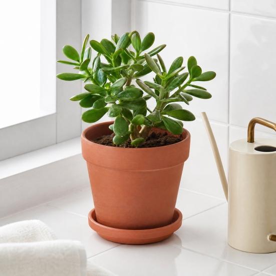 Terrakotta Blumentopf, Ton Pflanztopf mit Drainageloch, Poröser Terrakotta Pflanzgefäß für Innen Außen Pflanzen Sukkulenten Kakteen Kräuter