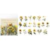 40Pcs/Bag Plant Nature Flower Decorative PVC Sticker Epoxy Resin Crafts Fillers Material for DIY Epoxy Resin Molds Book Decor
