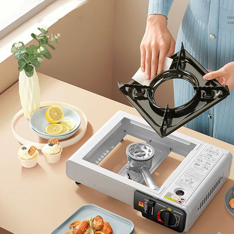 Windproof Backpacking Stove Stainless Steel Outdoor Burner Portable Camping Gas Tank Stove for Outdoor Camping Hiking Cooking