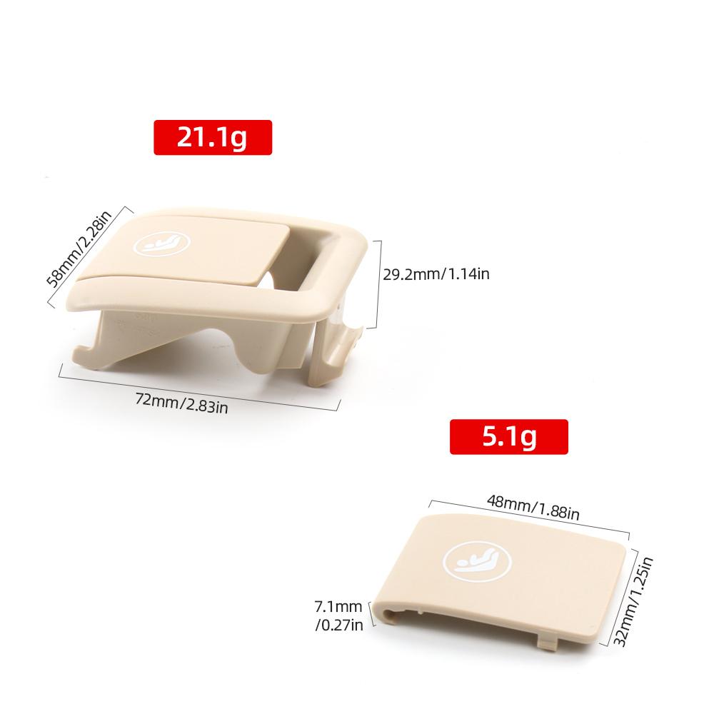 Rear Child Seat Safety ISOFIX Cover Restraint Car Hook Buckle Seat Cover 52207451008 For BMW 5 Series G30