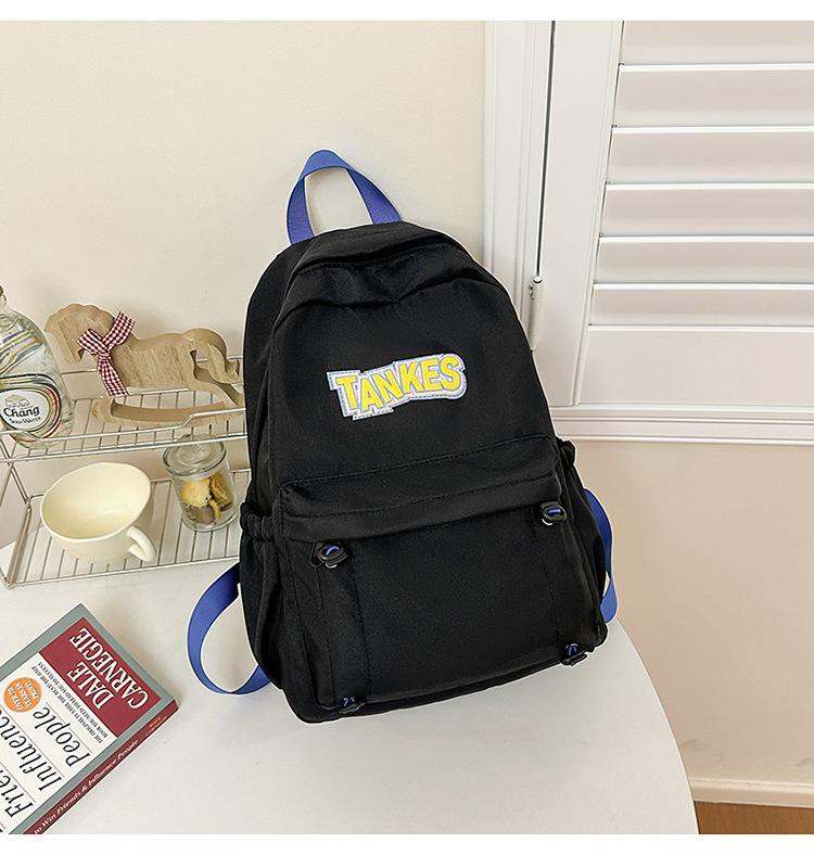 

Schoolbag Korean ins Versatile Large Capacity Junior High School Student Schoolbag Simple Lightweight Large Capacity Shoulder Bag Travel Backpack