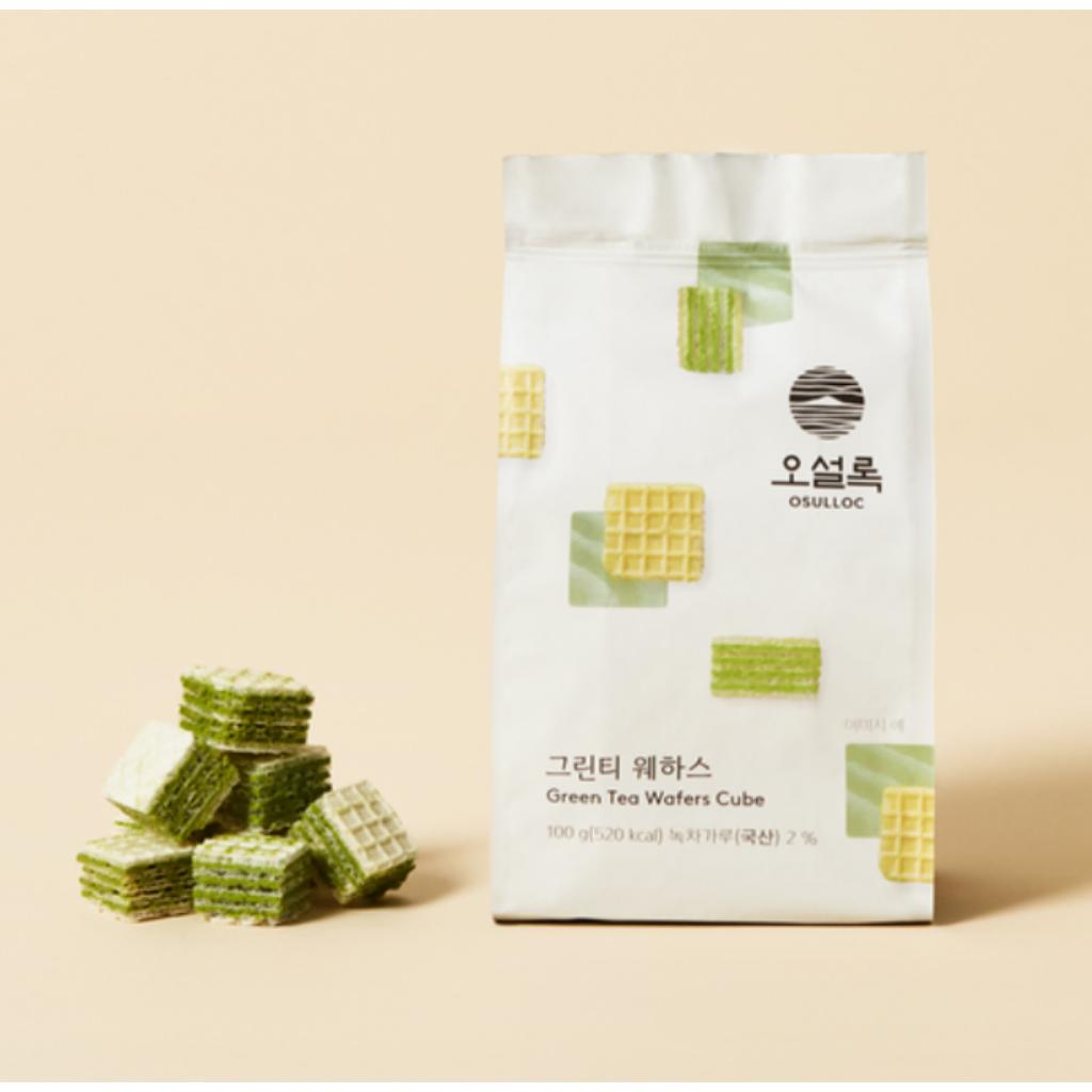 Osulloc Gofret Küp 100g 2 Çeşit(Yeşil Çay, Earl Grey)