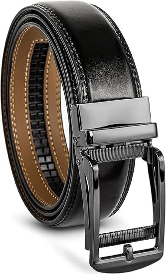 

Belt for Elastic Click Large Stepless No Day Gift [GOLDLEMON] Men, Gentleman, Business, Leather, Men s Belt, Belt, Belt, Size, Comfortable, чёрный
