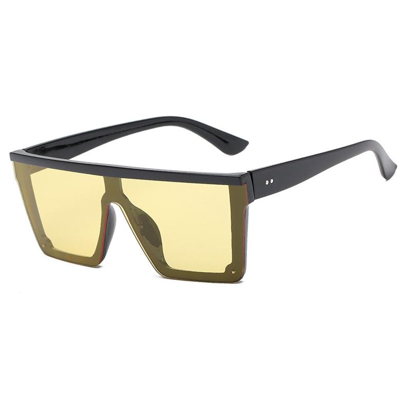 

Purple Sunglasses Trendy Big Frame One-Piece Sunglasses 2020 Women S Street Photography Driving Sunglasses Retro as shown