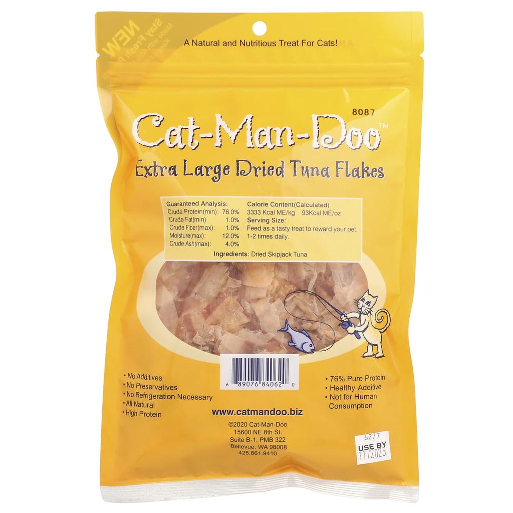 Cat-Man-Doo, Extra Large Dried Tuna Flakes, for Cats, 1 oz (28 g)