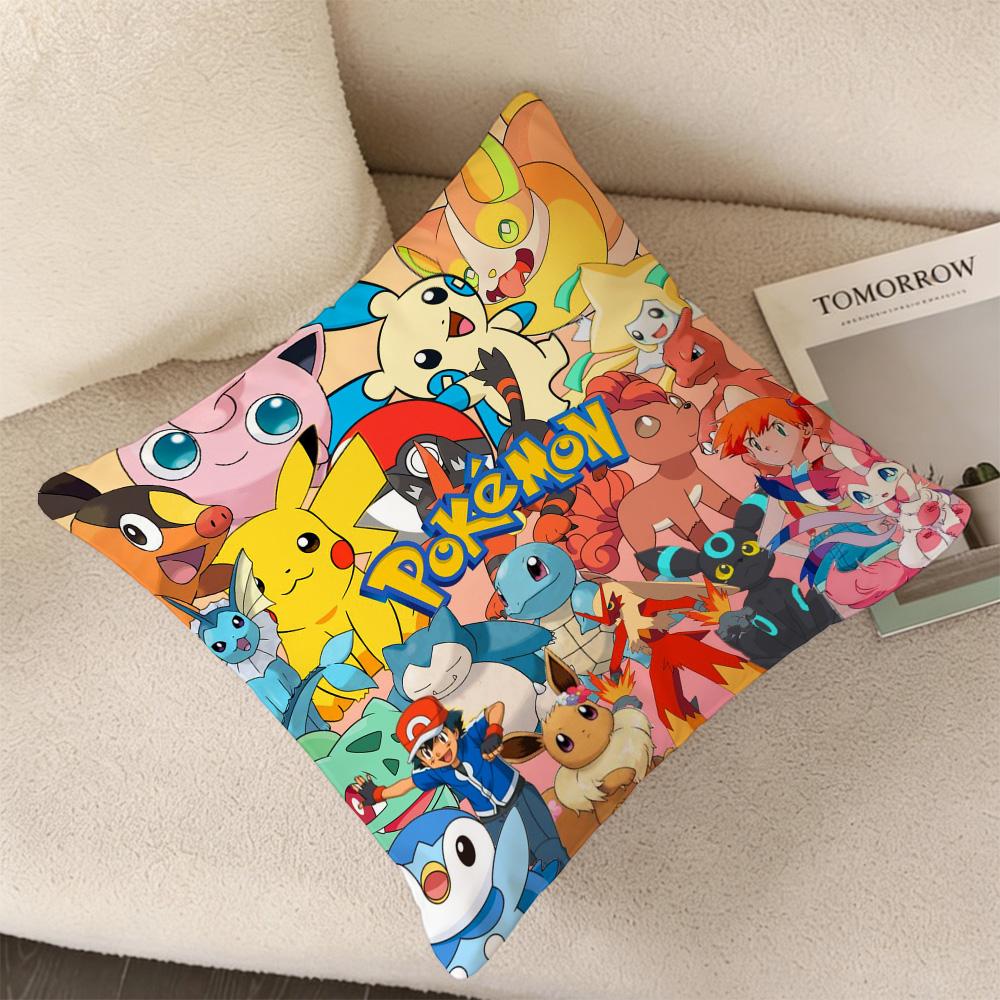Pillow Covers Decorative Cushions For Sofas P-Pika Q-Chu Personalized Gifts Interior Decoration Home Decorations Cushion Cover