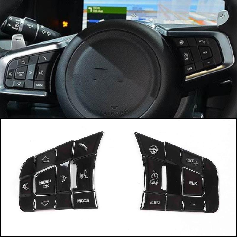 For Jaguar XF XJ 2008- Car AC Gear Switch Repair Decals aluminum alloy Button Stickers Car Accessories Interior
