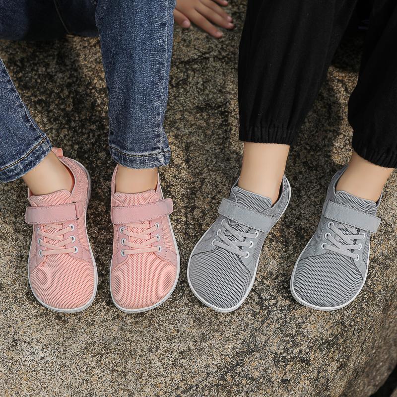 Kleine Große Kinder Weite Barfußschuhe Jungen Mädchen Minimalistische Sneaker Leichtgewicht Rutschfest Kinder Laufschuhe Skate Flat