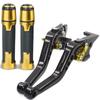 Italika 250Z Motorcycle CNC Brake & Clutch Levers with Handlebar Grips | South America Compatible