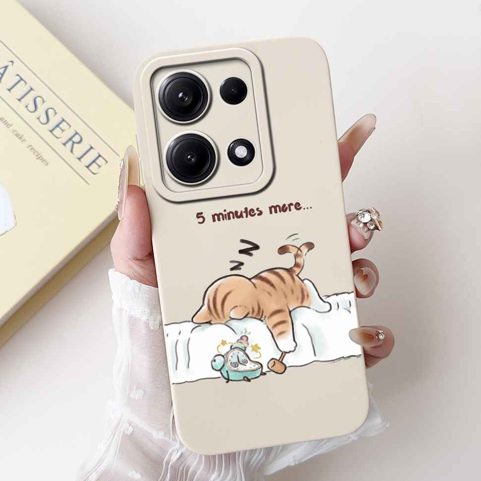 Simple Silicone Case For Redmi Note14S 4G Cute Panda Rabbit Shockproof Back Cover Note14 For Xiaomi Redmi Note 14 14S Cases