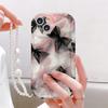 Butterfly Bow Phone Case With Lanyard for Samsung Galaxy S22 S23 S21 Ultra Plus S20 FE A24 A14 A34 A35 A05 A05S A53 A33 A52 A32