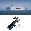 360 Degree Swivel Trolling Motor Bracket Features Double Ball Heads Aluminum Motor Stabilizer Mounting For Fishing Boats