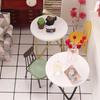 Flower Rack 1:12 Dollhouse Furniture Simulation Leisure Table Model Doll Accessories