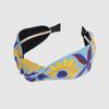 LALA Ethnic Flower Imported Hairband - L Blue