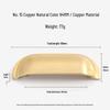 French Light Luxury Gold Brass Drawer Pull Handle