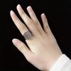 Bohemian Style Unisex Hollow Pattern Wide Ring