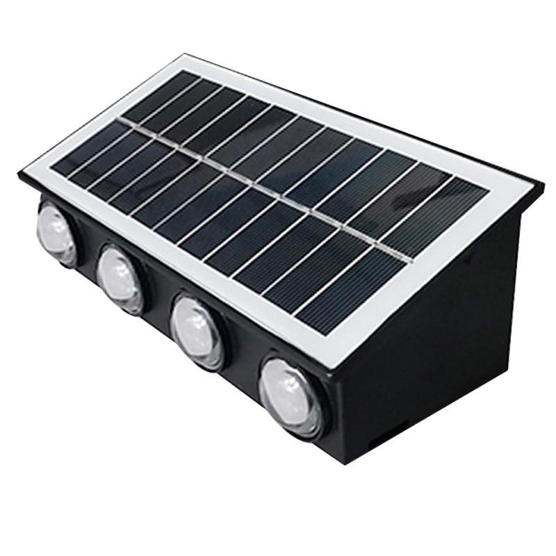 Solar Wall Light Outdoor Garden Decor With Rgb And Warm Light For Patio And Fence