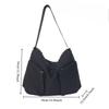 Personalized Mesh Multi-Pocket Shoulder Bag, Large Capacity, Simple And Versatile, Trendy And Cool Messenger Handbag.