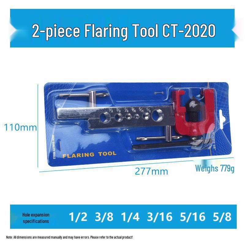 10-Piece Copper Tube Expander Set with Cutter, Flaring, and Seven-Hole Riveting Tools