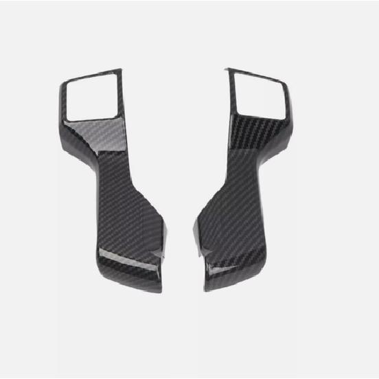 For 4Runner 2010-2013 Center Interior Steering Wheel Button Panel Cover Trim 2pc