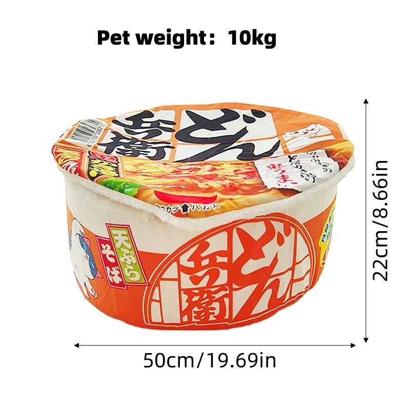 Pomarańczowy Kot Zimowa Zabawa Makaroniki Legowisko dla Szczeniaka Dom Kot Śpiwór Mata Pluszowe Łóżko Akcesoria Meblowe Artykuły dla Zwierząt