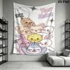 SKZ  Custom Name Wall Tapestry Aesthetic Wall Hanging Printed Fabric Blanket Decorative Tapestries for Bedroom Living Room Home Decor