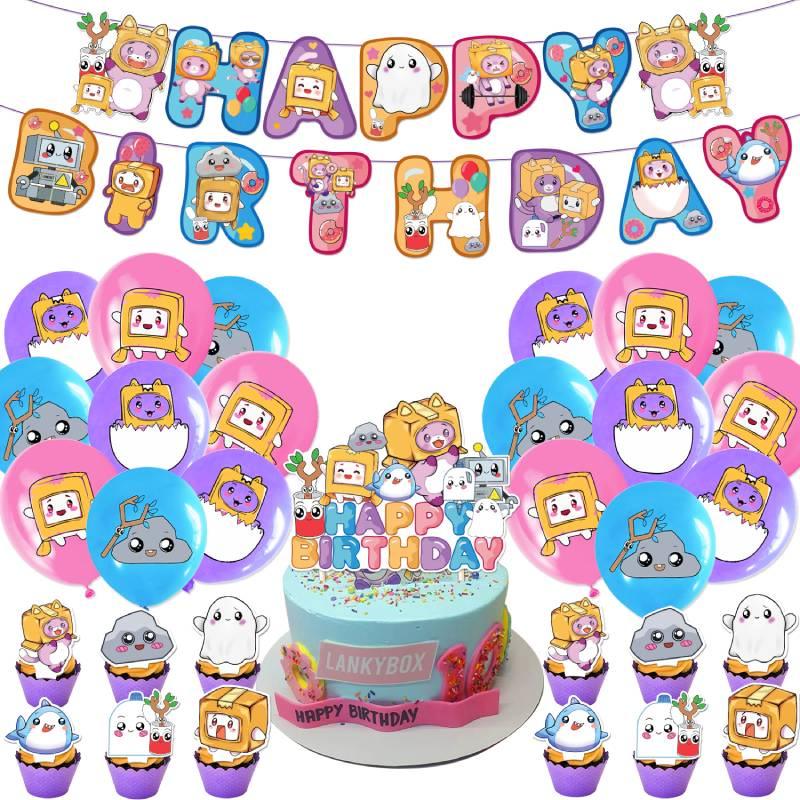 Lankybox Birthday Party Supplies Cartoon Party Decorations For Unforgettable Celebrations!