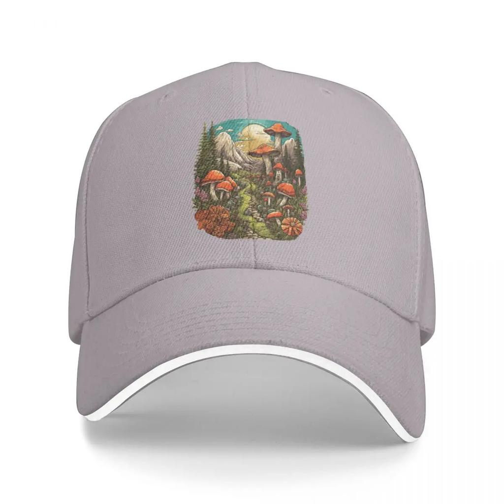 Mountain Mushroom Haven Baseball Cap Golf Luxury Hat   Brand Female Mens