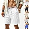 Men Casual Athletic Shorts Drawstring Waistband Relaxed Fit Breathable Knit Fabric for Everyday Wear