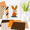12pcs/pack Halloween Gift Wrapping Paper Ghost Pumpkin Skeleton Decorative Paper DIY Card Making Background Paper