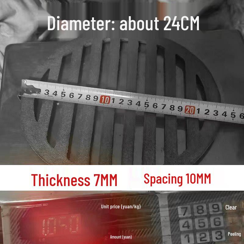 Thickened Cast Iron Furnace Grate for High Temperature Wood/Charcoal Burning Stoves