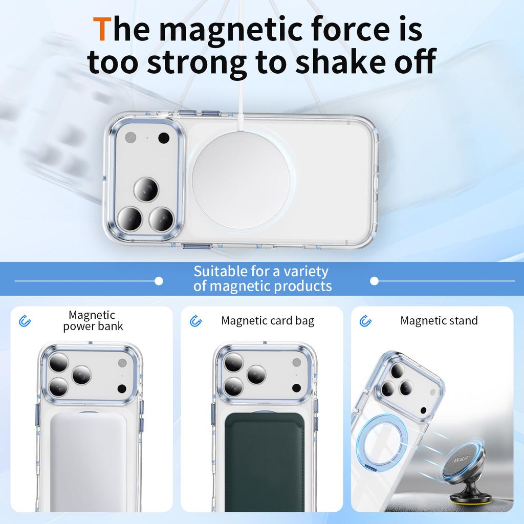 Magnetic Case With Hidden 360 Rotating Stand For iPhone 13 14 15 16 17 Pro Max Metal Camera Frame Colorful Shockproof Cover Support MagSafe Charging